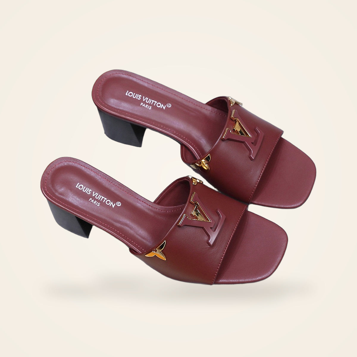 Louis Vuitton Heel Mule Burgundy