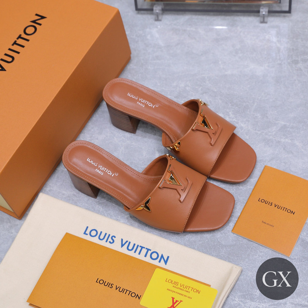 Louis Vuitton Heel Mule Camel