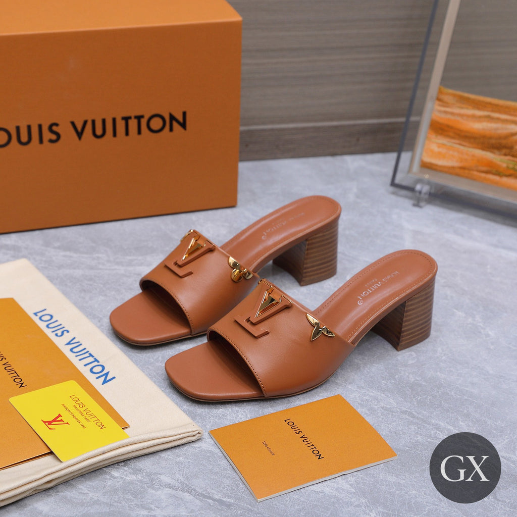 Louis Vuitton Heel Mule Camel