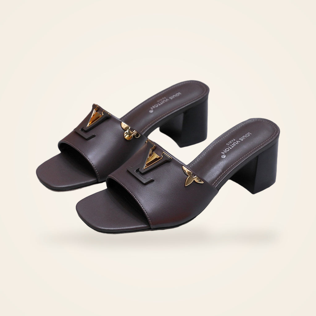 Louis Vuitton Heel Mule Dark Brown