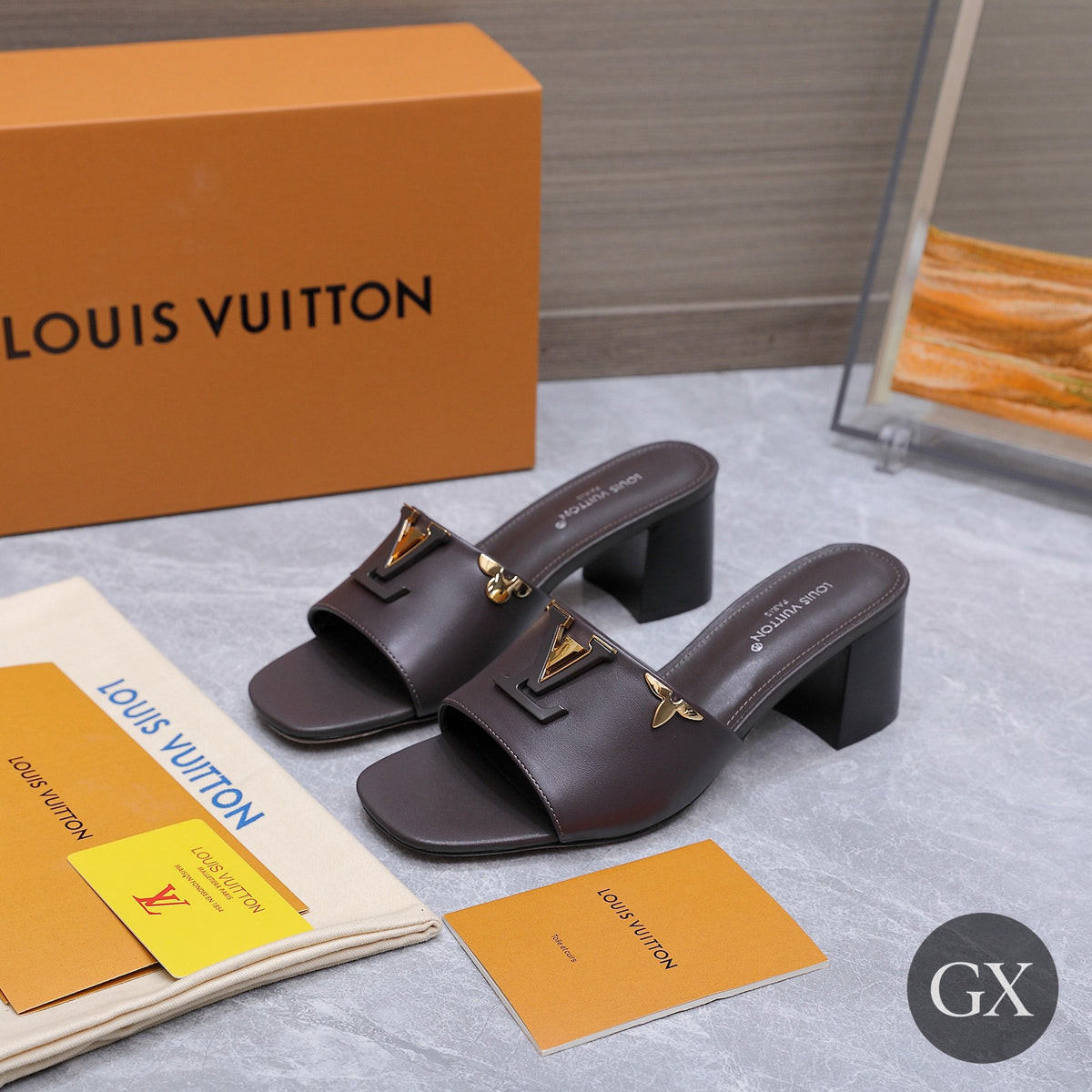 Louis Vuitton Heel Mule Dark Brown