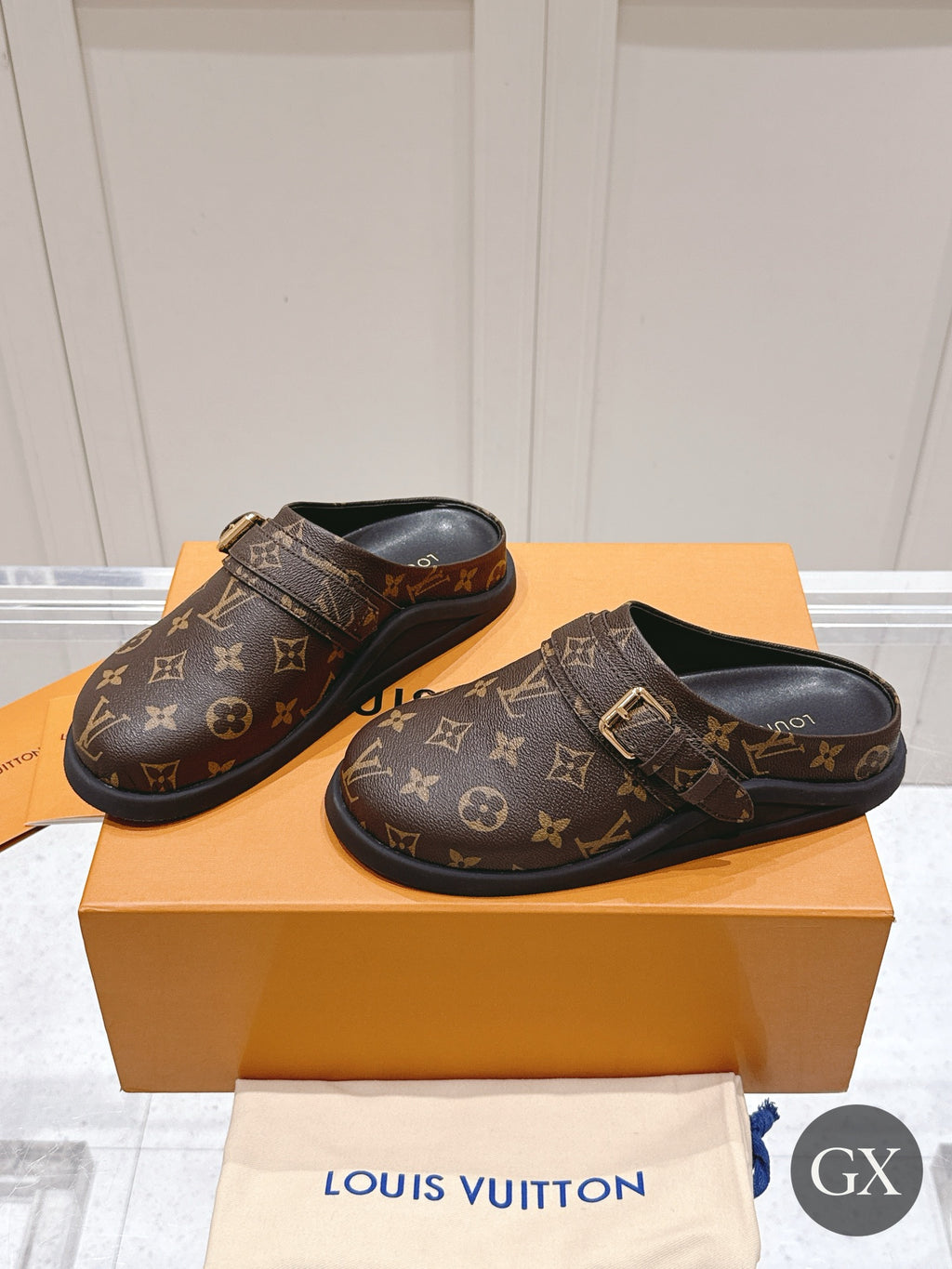 Louis Vuitton Monogram Buckle Mule