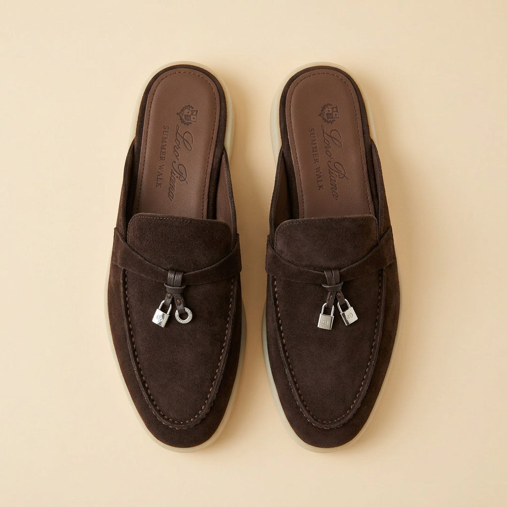 Loro Piana Babouche Charms Walk חום - מבט על