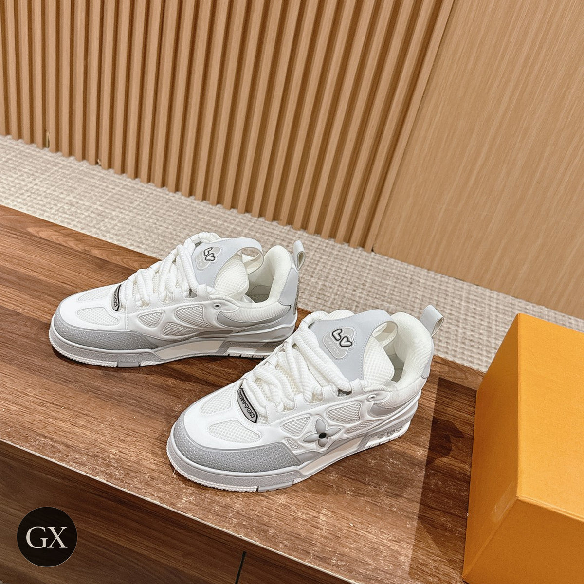 LV Skate Sneaker Cream Grey