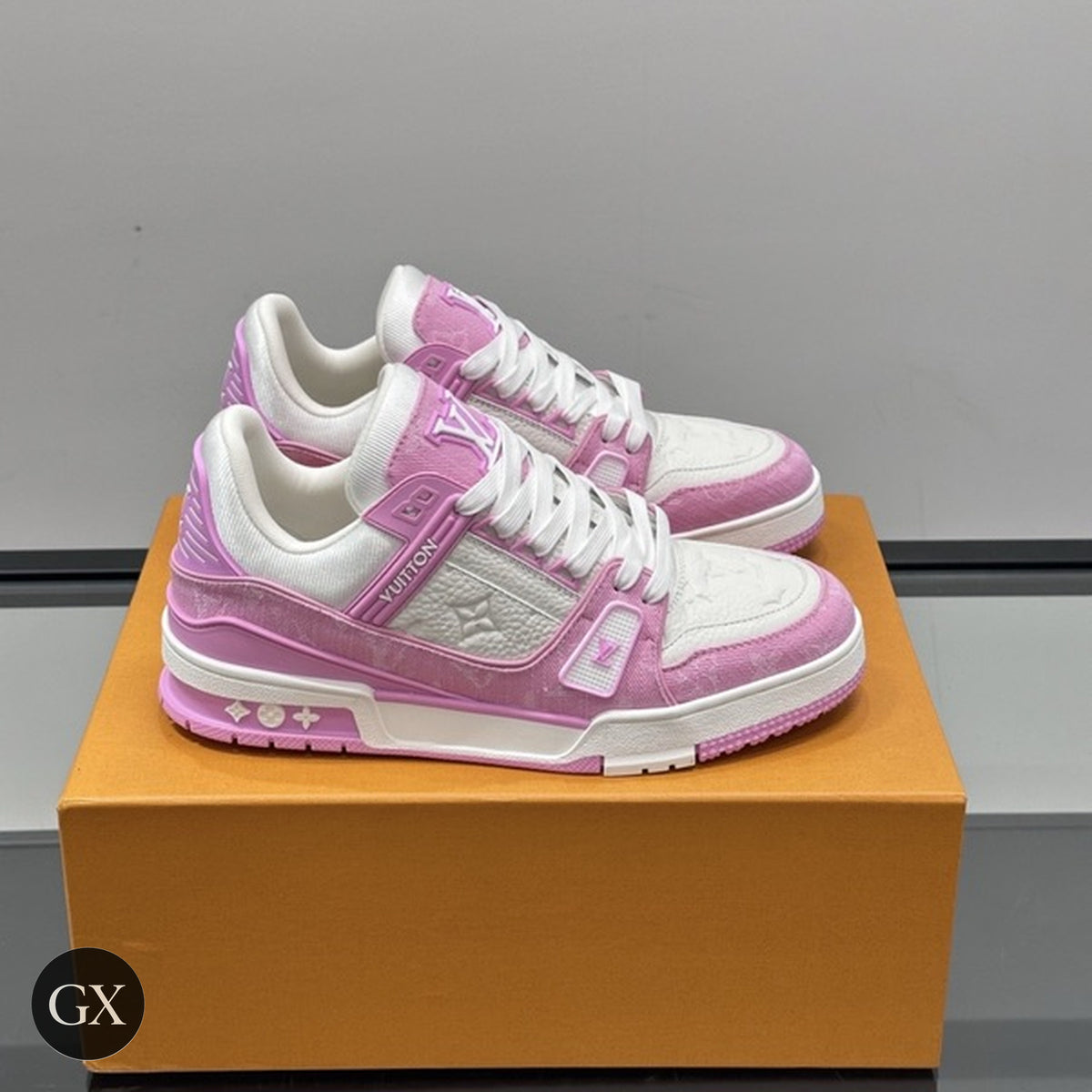 LV Trainer Pink Monogram Denim