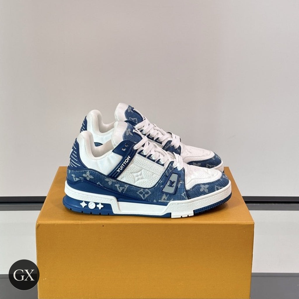 LV Trainer Blue Denim