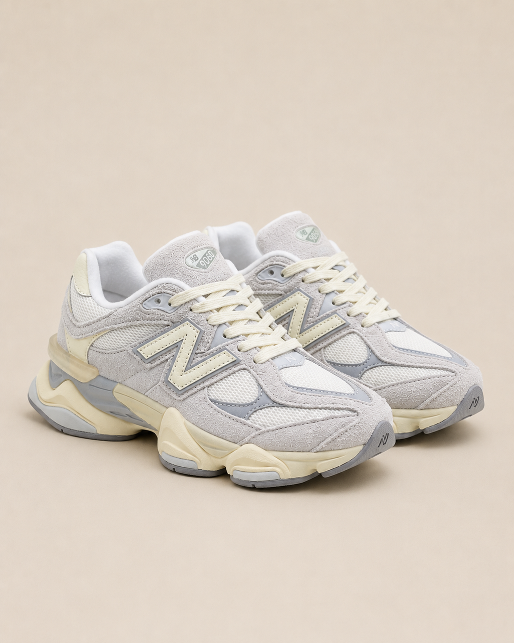 New Balance 9060 Cream - pair 3/4