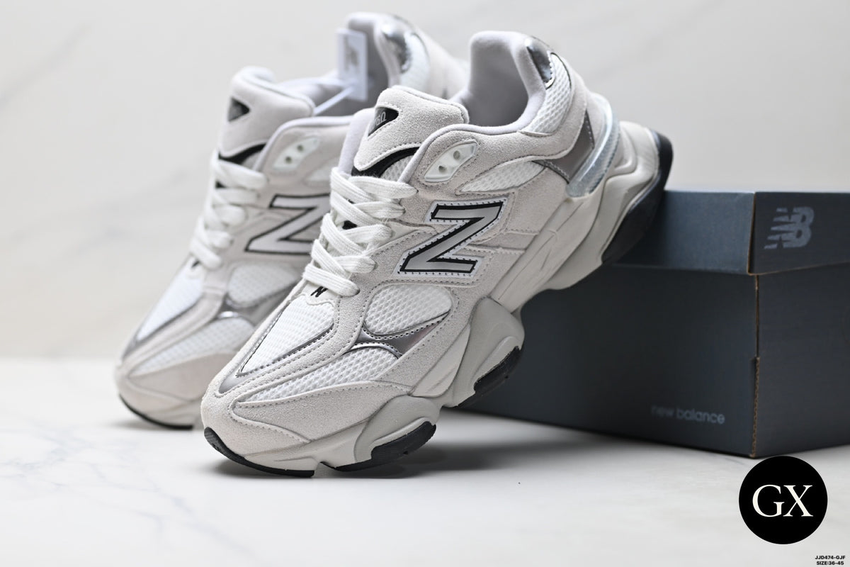 New Balance 9060 White Silver Black - תמונה 3