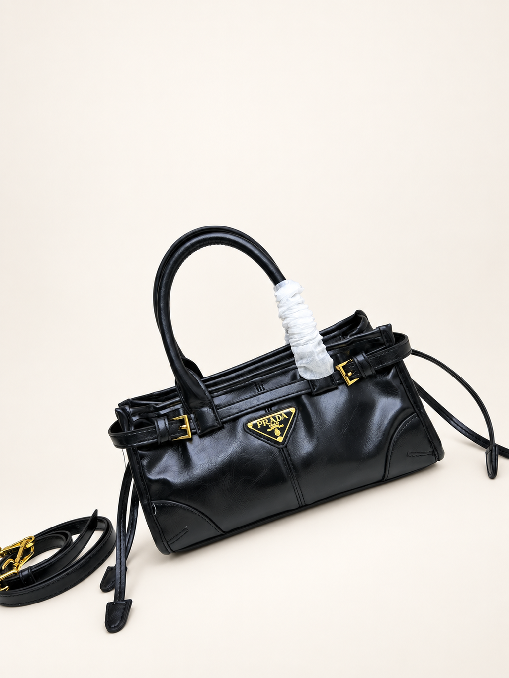 Prada Bonnie Mini Handbag black – front