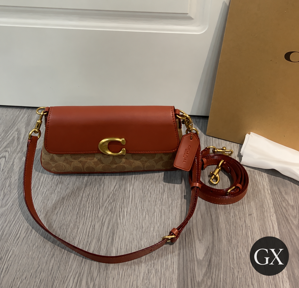 תיק Coach Tabby 26 Signature חלודה צילום מקור