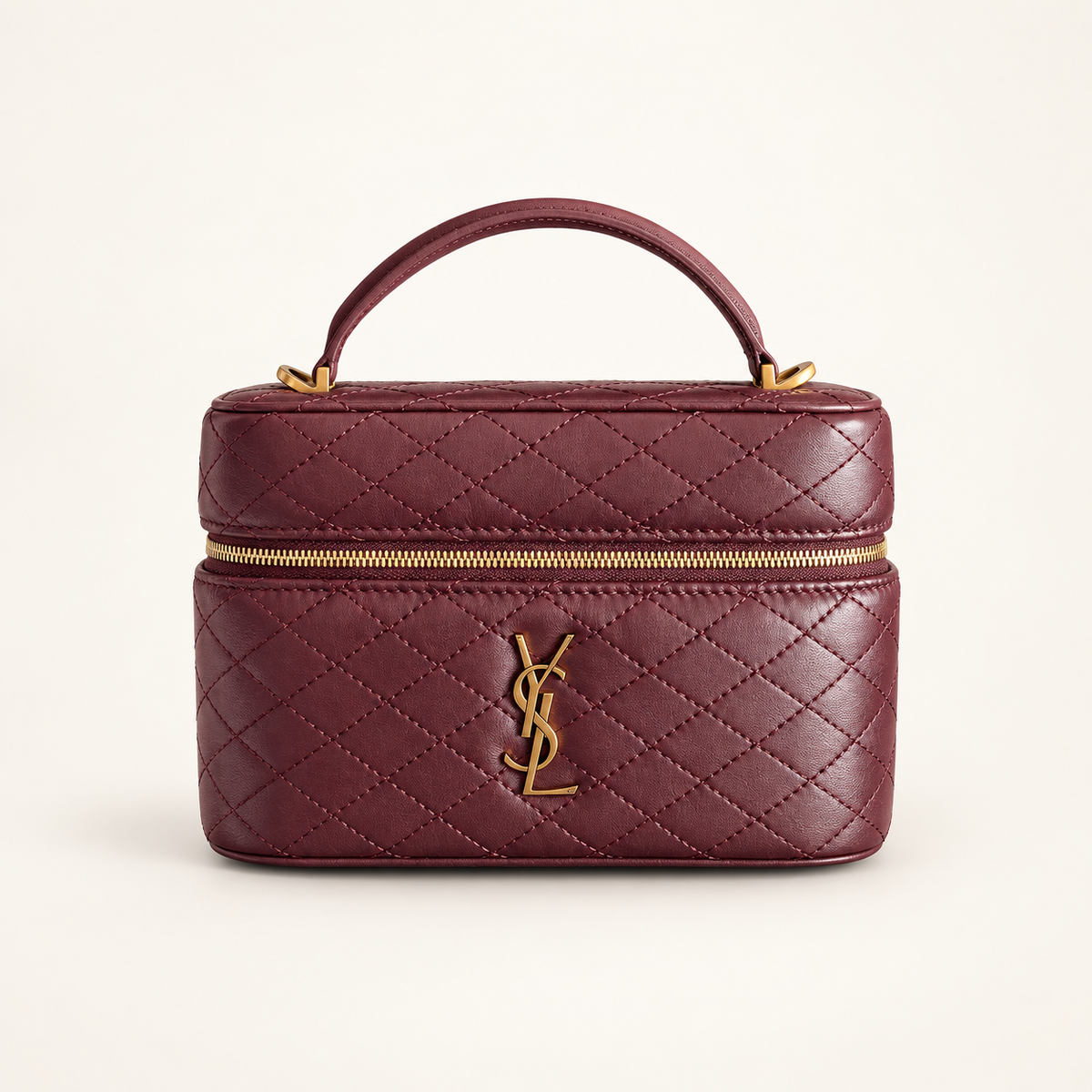 Saint Laurent Gaby Vanity בורדו – מבט קדמי