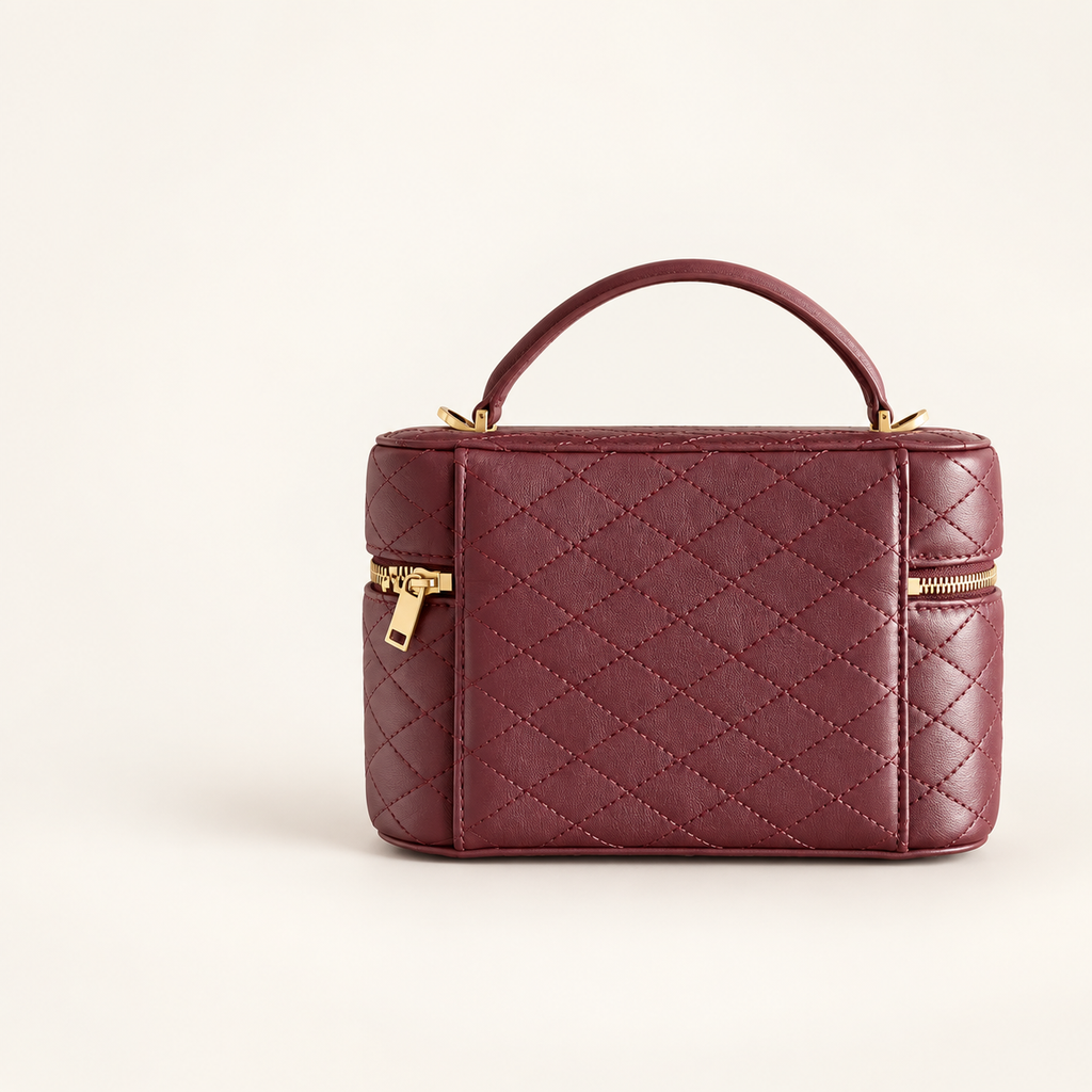 Saint Laurent Gaby Vanity בורדו – מבט אחורי