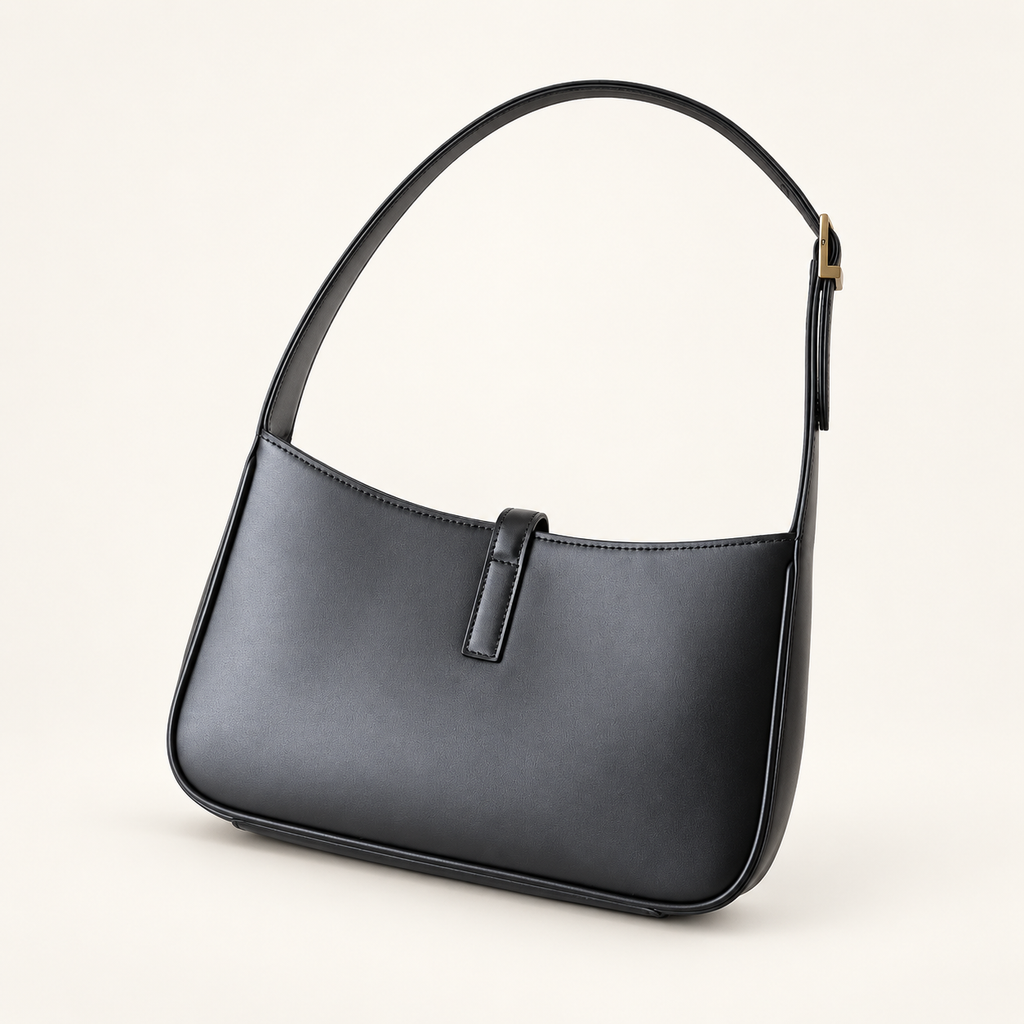 Saint Laurent Le 5 À 7 smooth leather black back