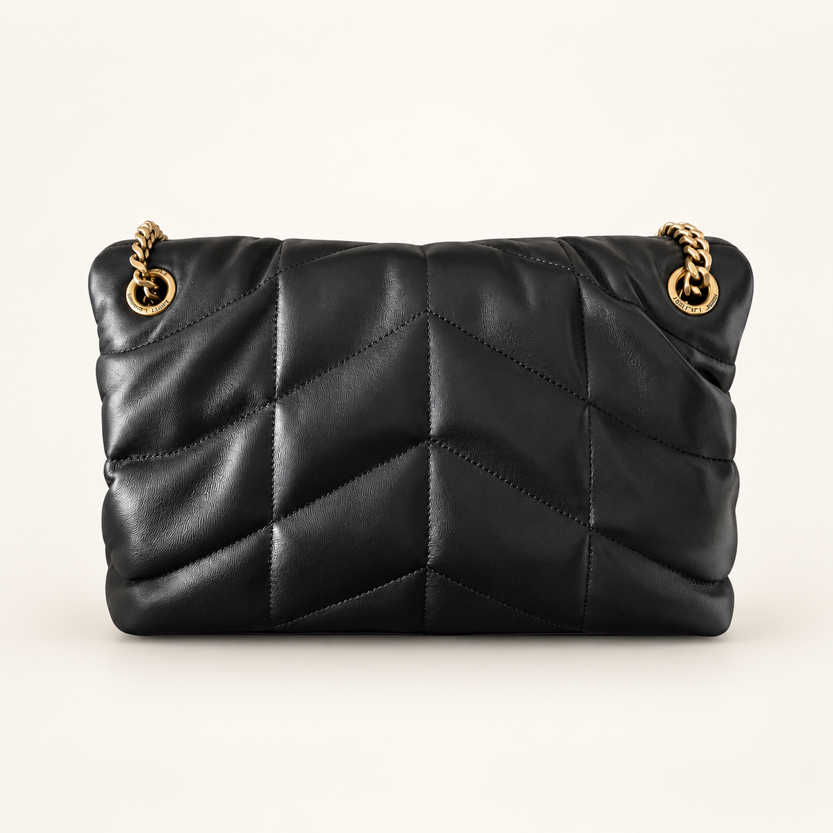 Saint Laurent Puffer Small black lambskin back
