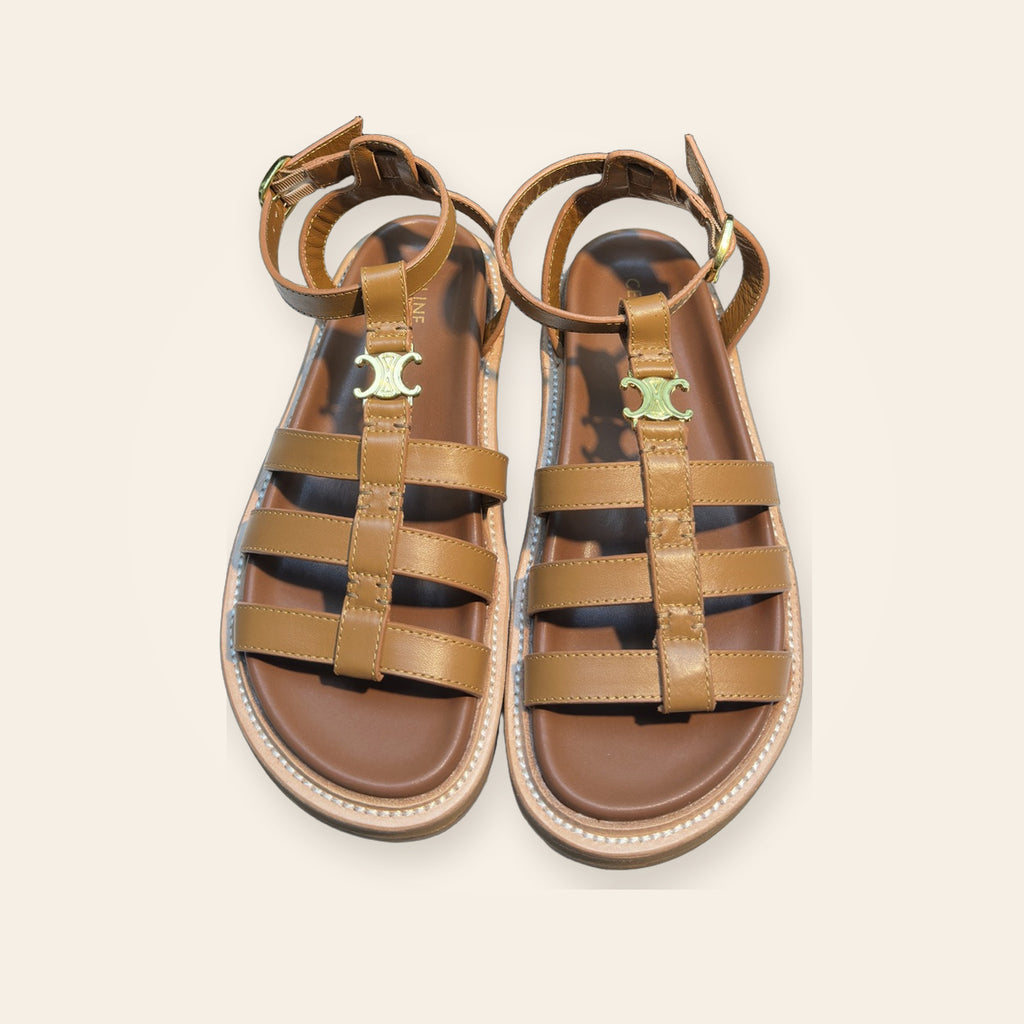Celine Triomphe Cage Sandal – קאמל – תמונת קטלוג