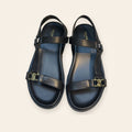 Celine Triomphe Minimal T-Strap Sandal – שחור - תמונה 1