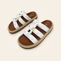 Celine Triomphe Rivet Multi-Strap Slide – לבן – תמונת קטלוג 1