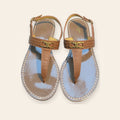 Celine Triomphe Slim-Bar Thong Sandal – חום - תמונה 1