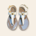 Celine Triomphe Slim-Bar Thong Sandal – לבן - תמונה 1