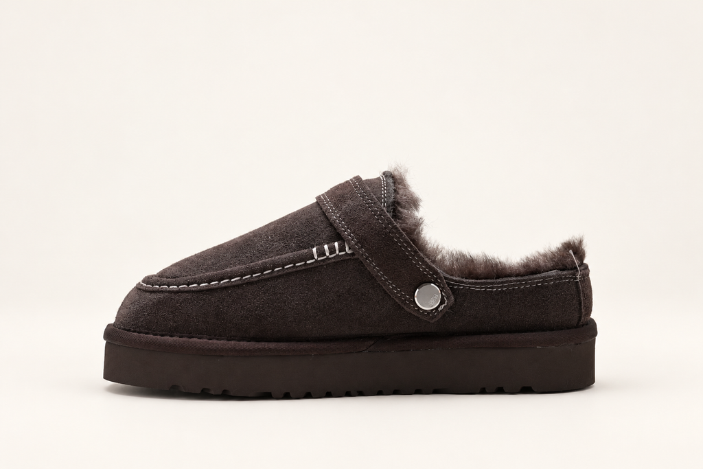 UGG Goldenstar Evelina Clog בצבע חום כהה – תמונה 2