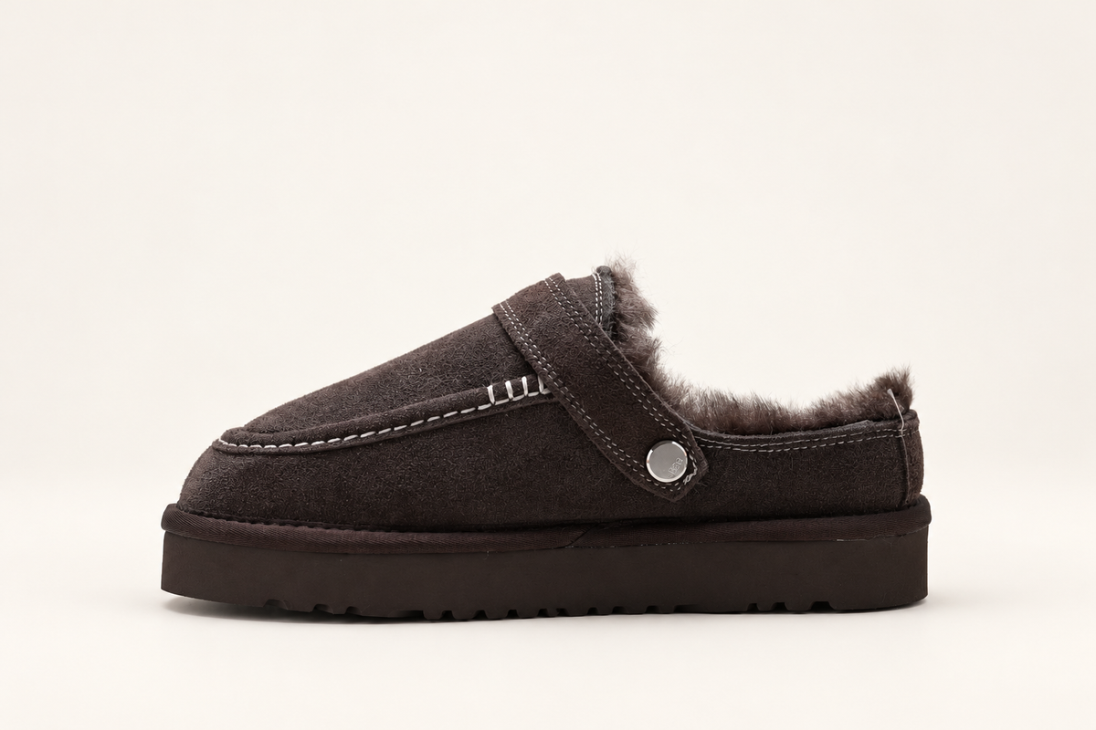 UGG Goldenstar Evelina Clog בצבע חום כהה – תמונה 2
