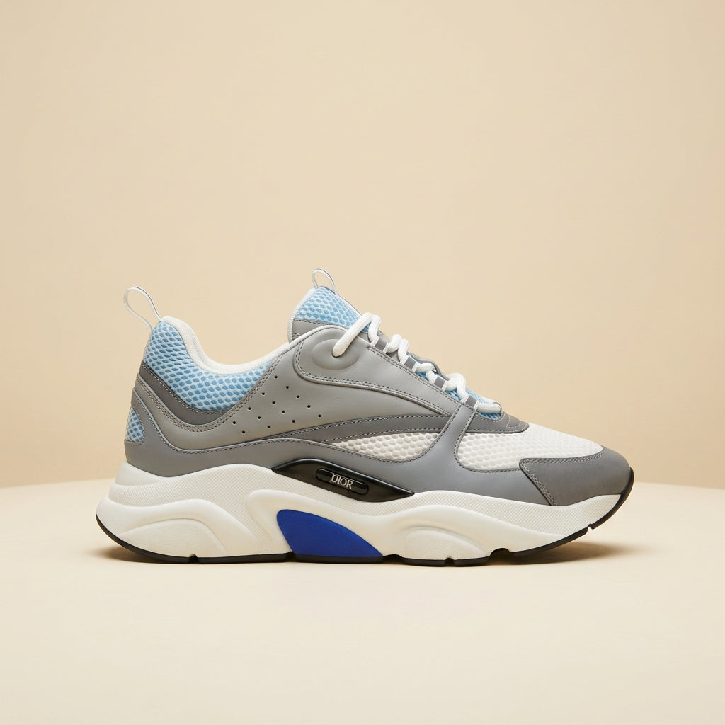 Dior B22 sneakers אפור תכלת - צד