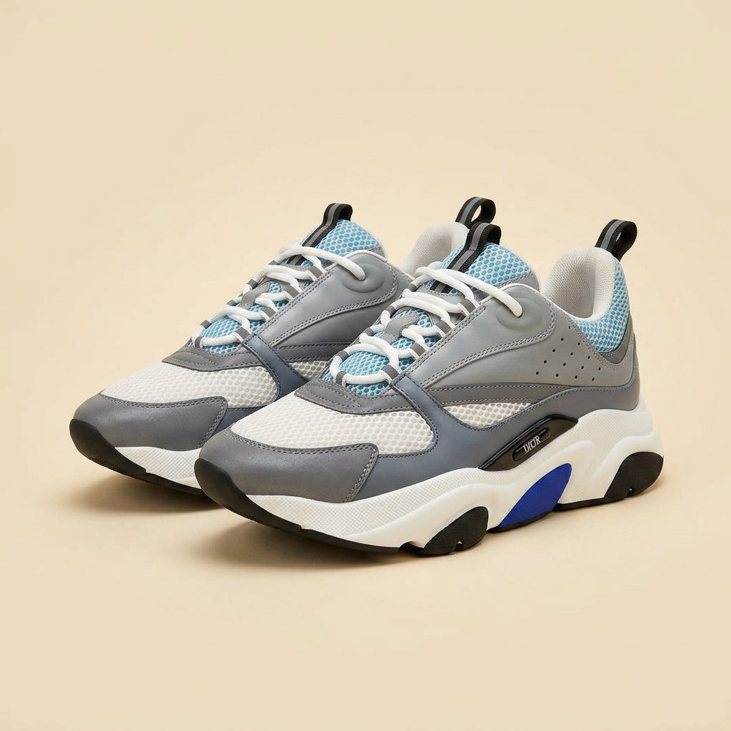 Dior B22 sneakers אפור תכלת - זוג