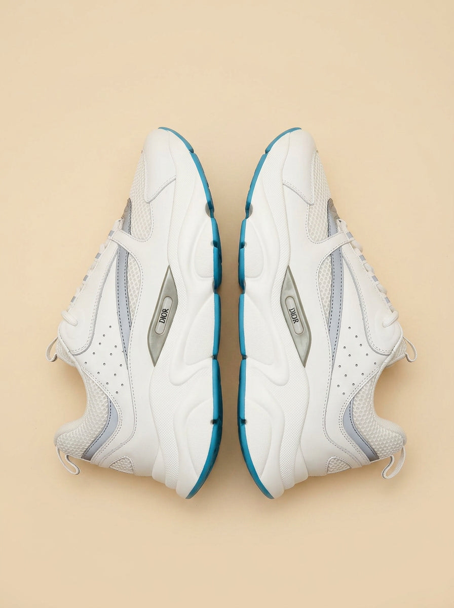 Dior B22 White Grey Light Blue - top-down view
