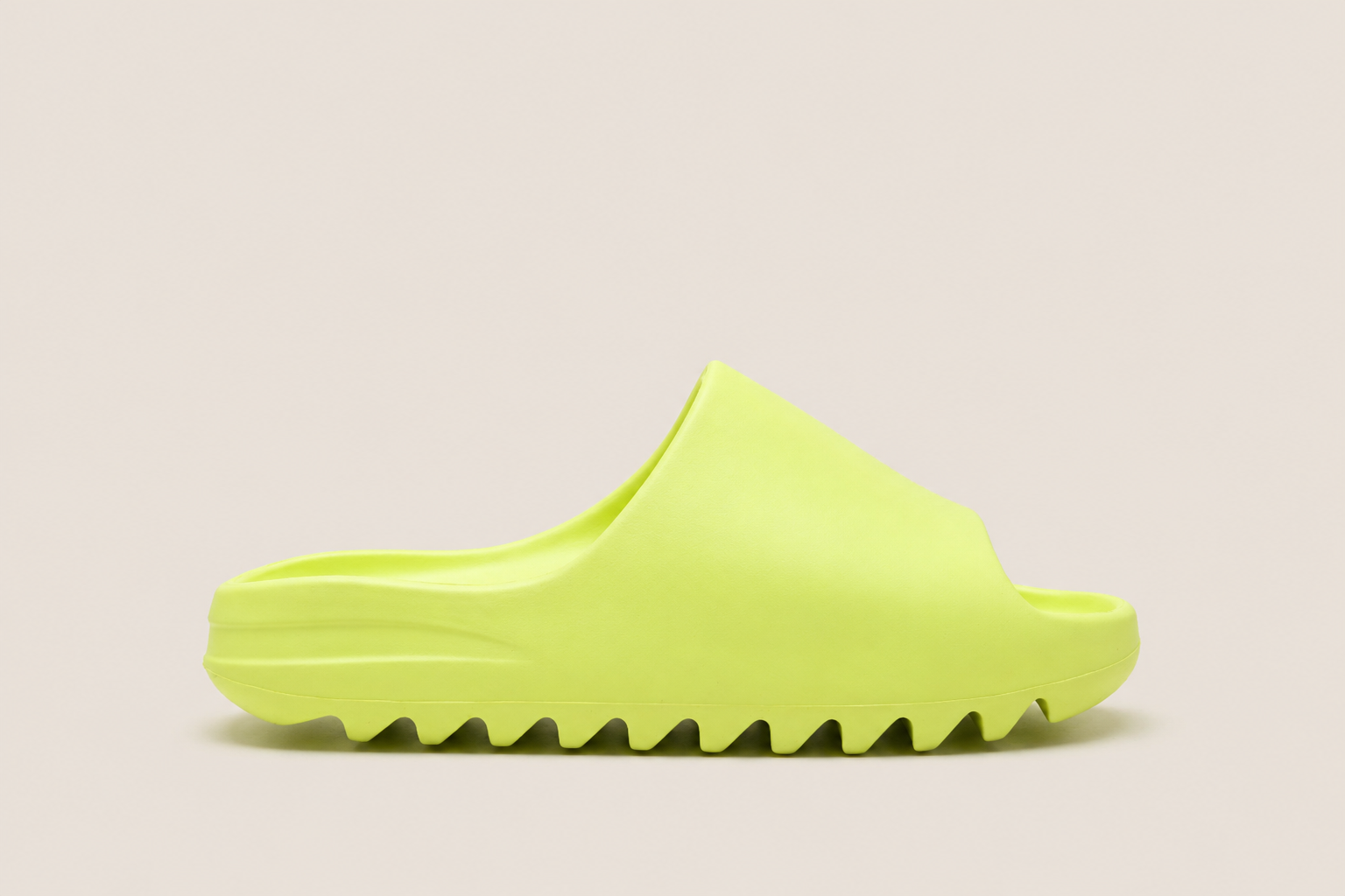 Adidas Yeezy Slide Glow Green - side view