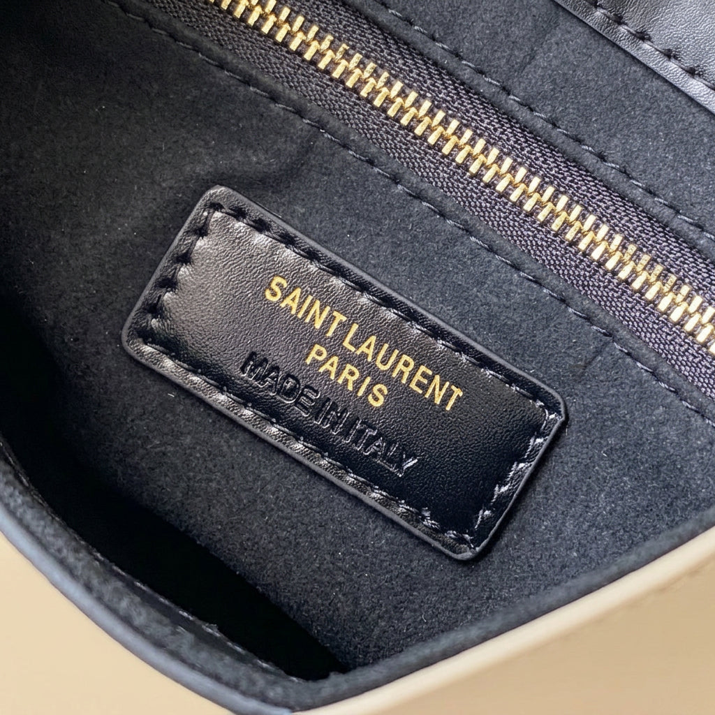 Saint Laurent Paris Made in Italy interior label
